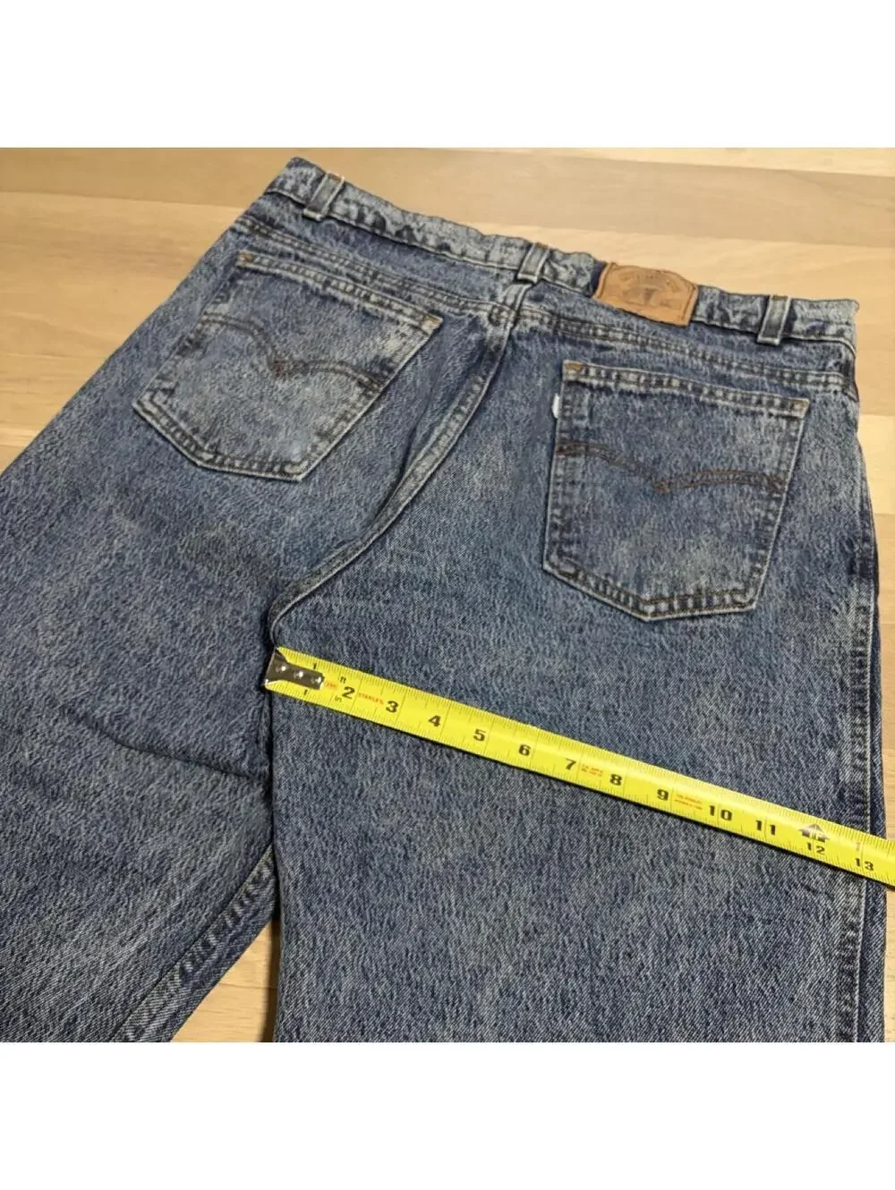 vintage rare 80s levi’s 550 relaxed fit silver tab silver medal acid wash jeans